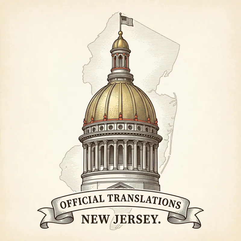 Flag of New Jersey — certified translation services across New Jersey
