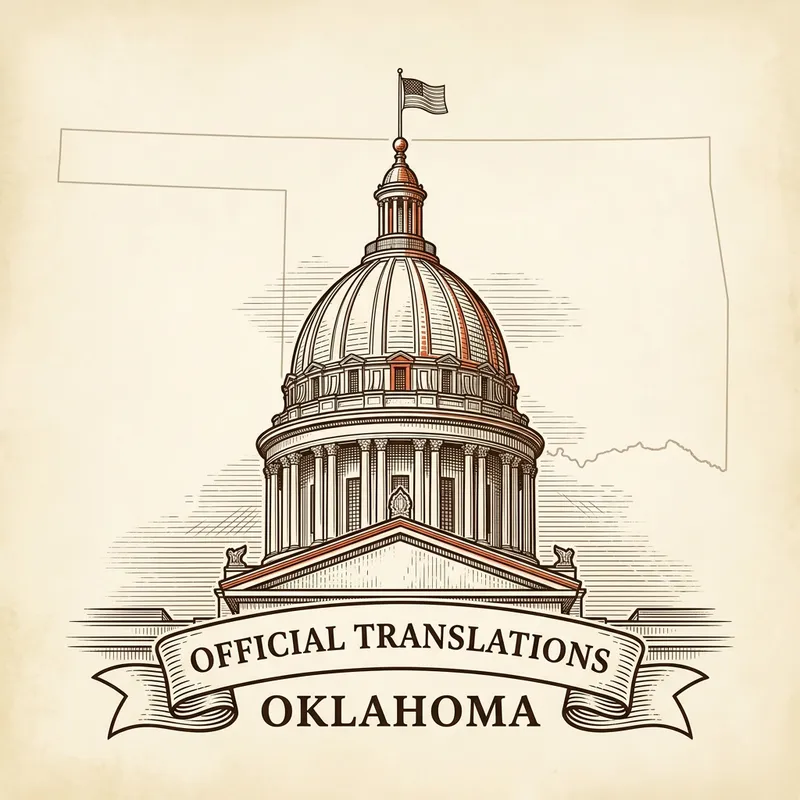 Flag of Oklahoma — certified translation services across Oklahoma